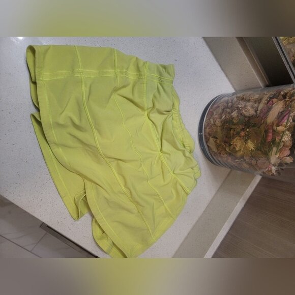 Lululemon Dresses & Skirts - Lululemon Pace Rival Skirt (Regular) *4-way Stretch 13" Lemon Vibe Sz 4